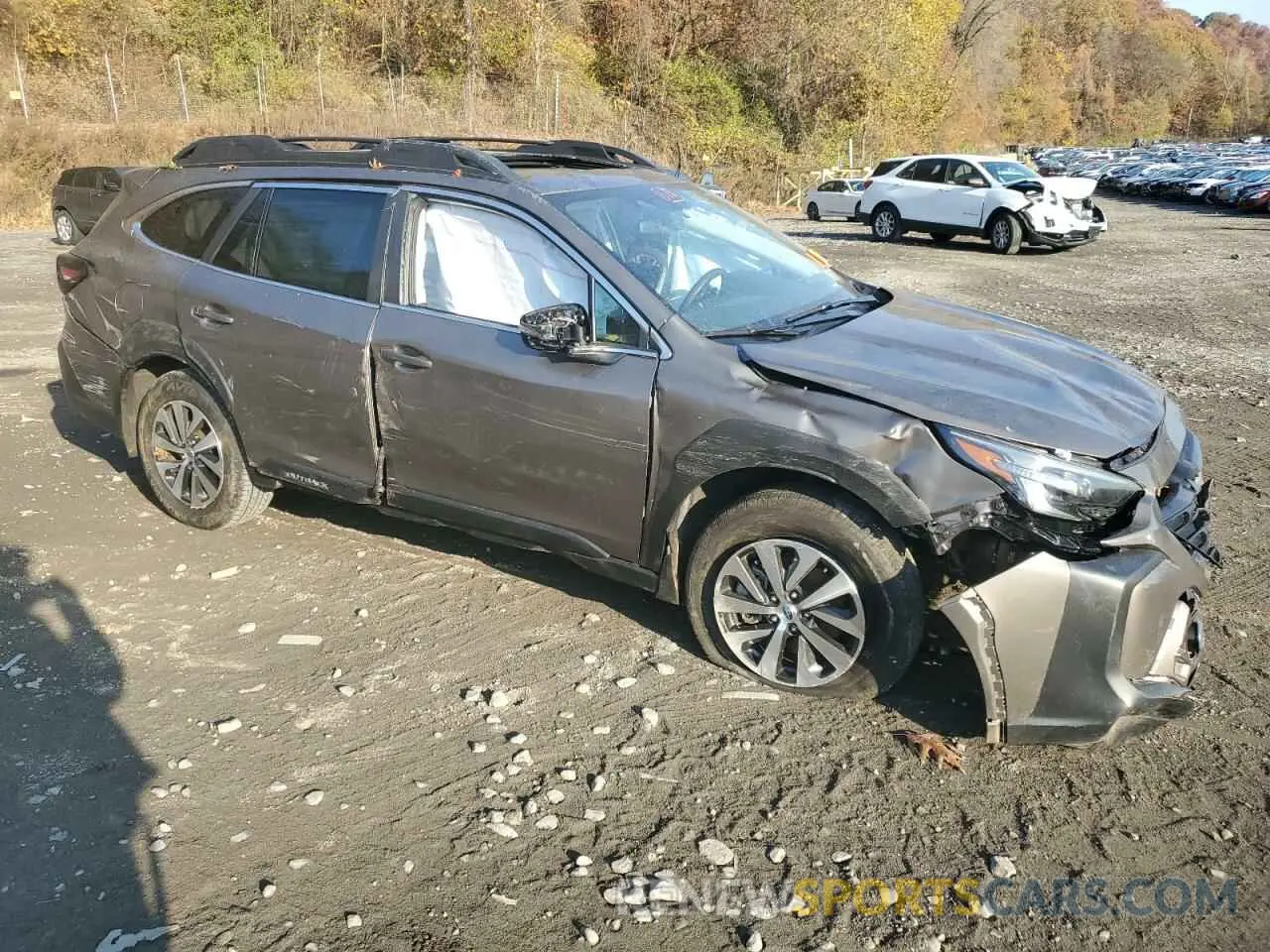 4 fotografías del automóvil dañado 4S4BTAFCXP3218703 SUBARU OUTBACK 2023