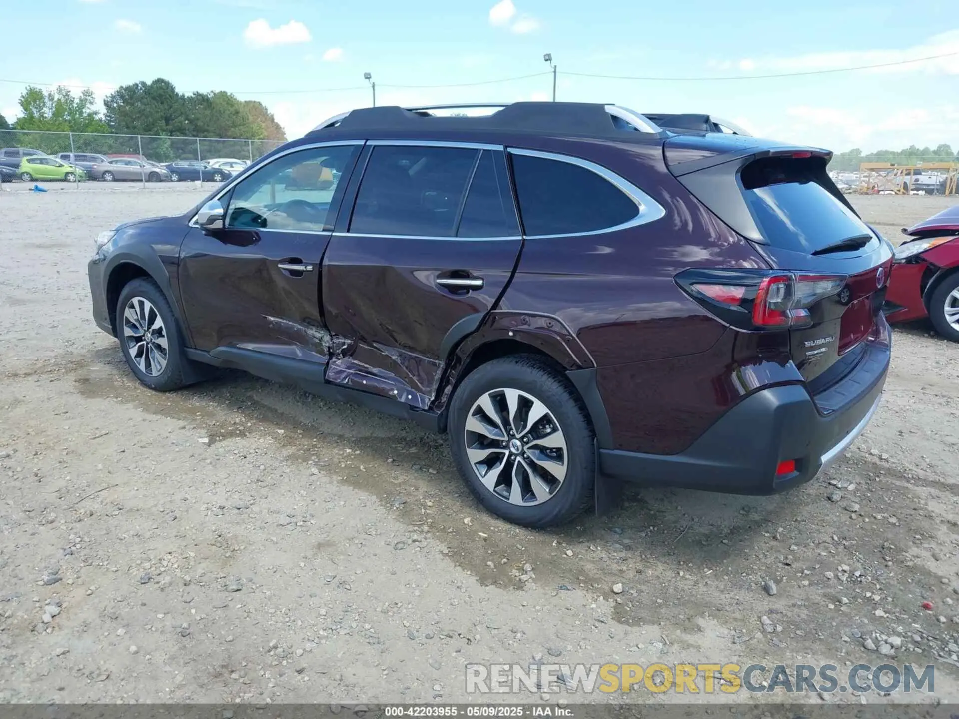 3 fotografías del automóvil dañado 4S4BTGPDXP3217139 SUBARU OUTBACK 2023