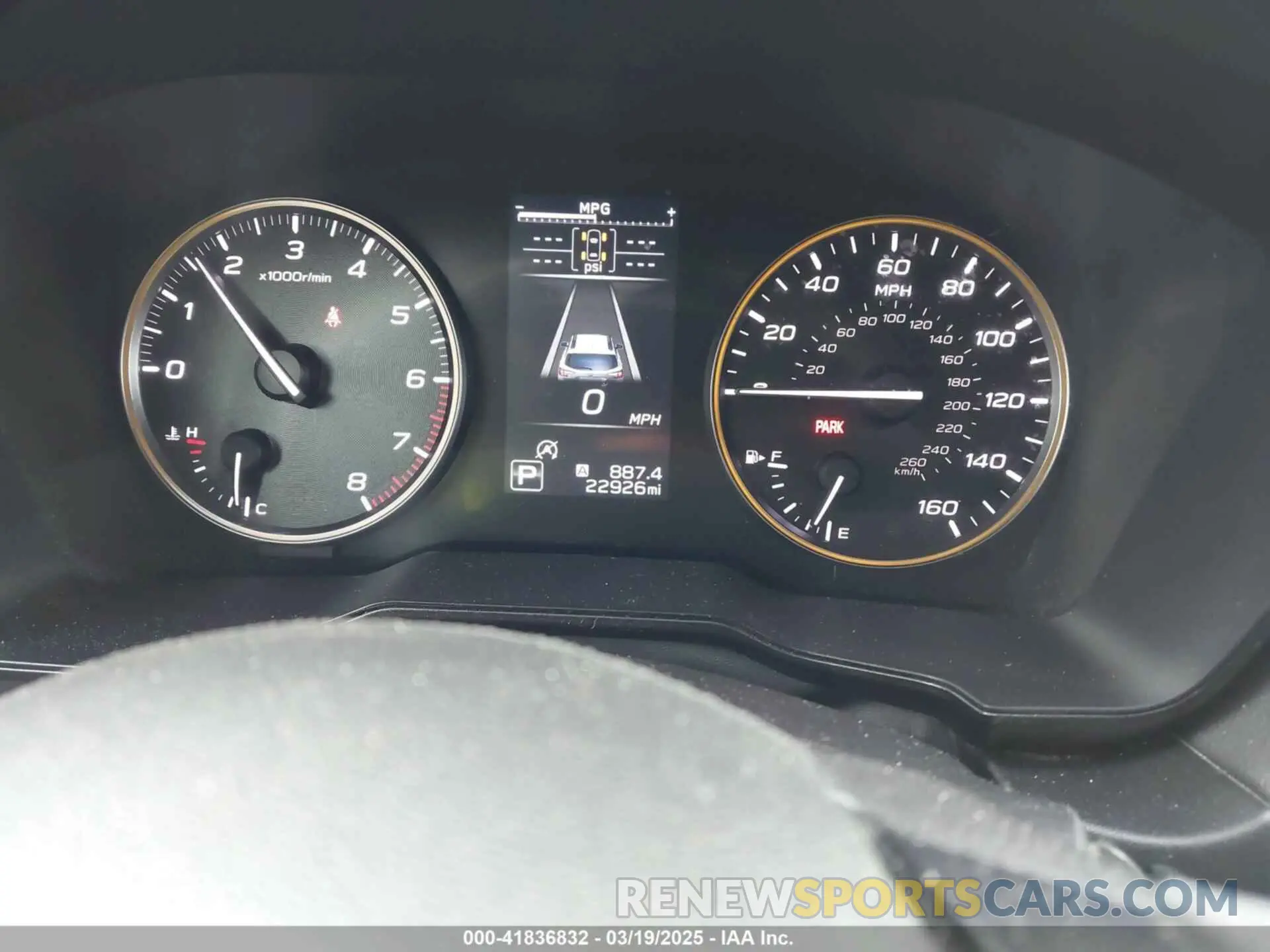 7 fotografías del automóvil dañado 4S4BTGUD5P3151149 SUBARU OUTBACK 2023