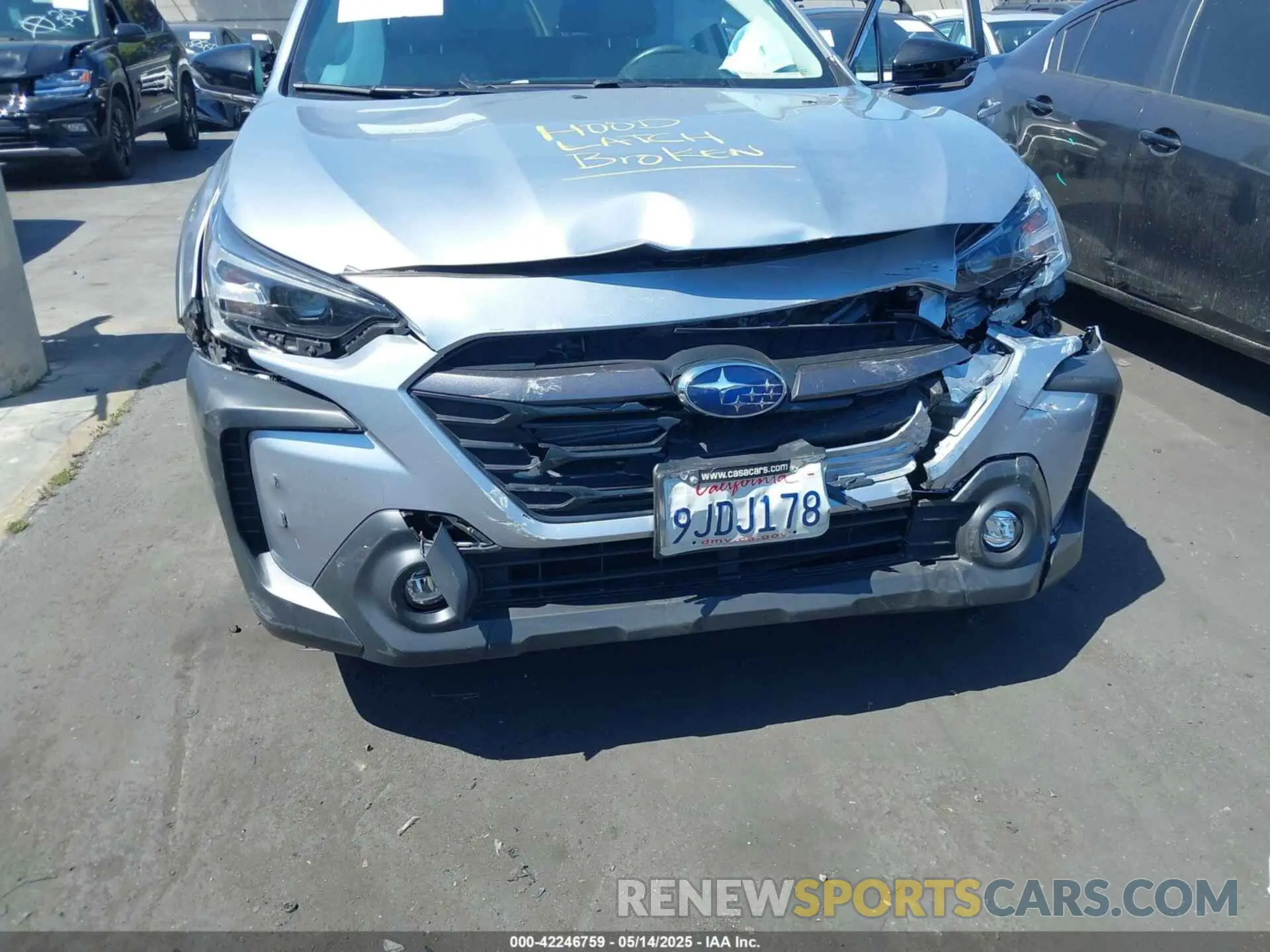 6 fotografías del automóvil dañado 4S4BTADC1R3164648 SUBARU OUTBACK 2024