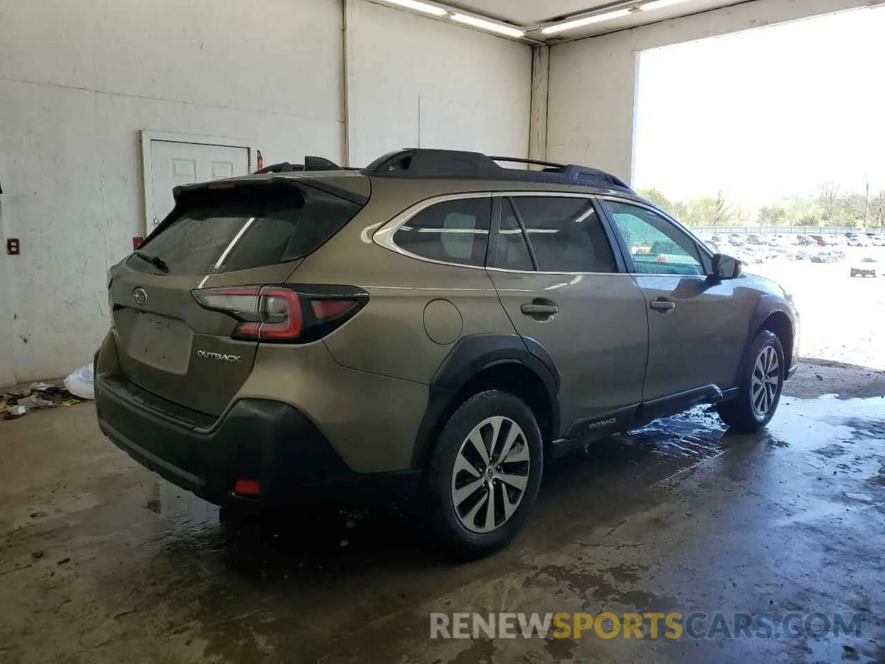 3 fotografías del automóvil dañado 4S4BTAFC5R3273238 SUBARU OUTBACK 2024