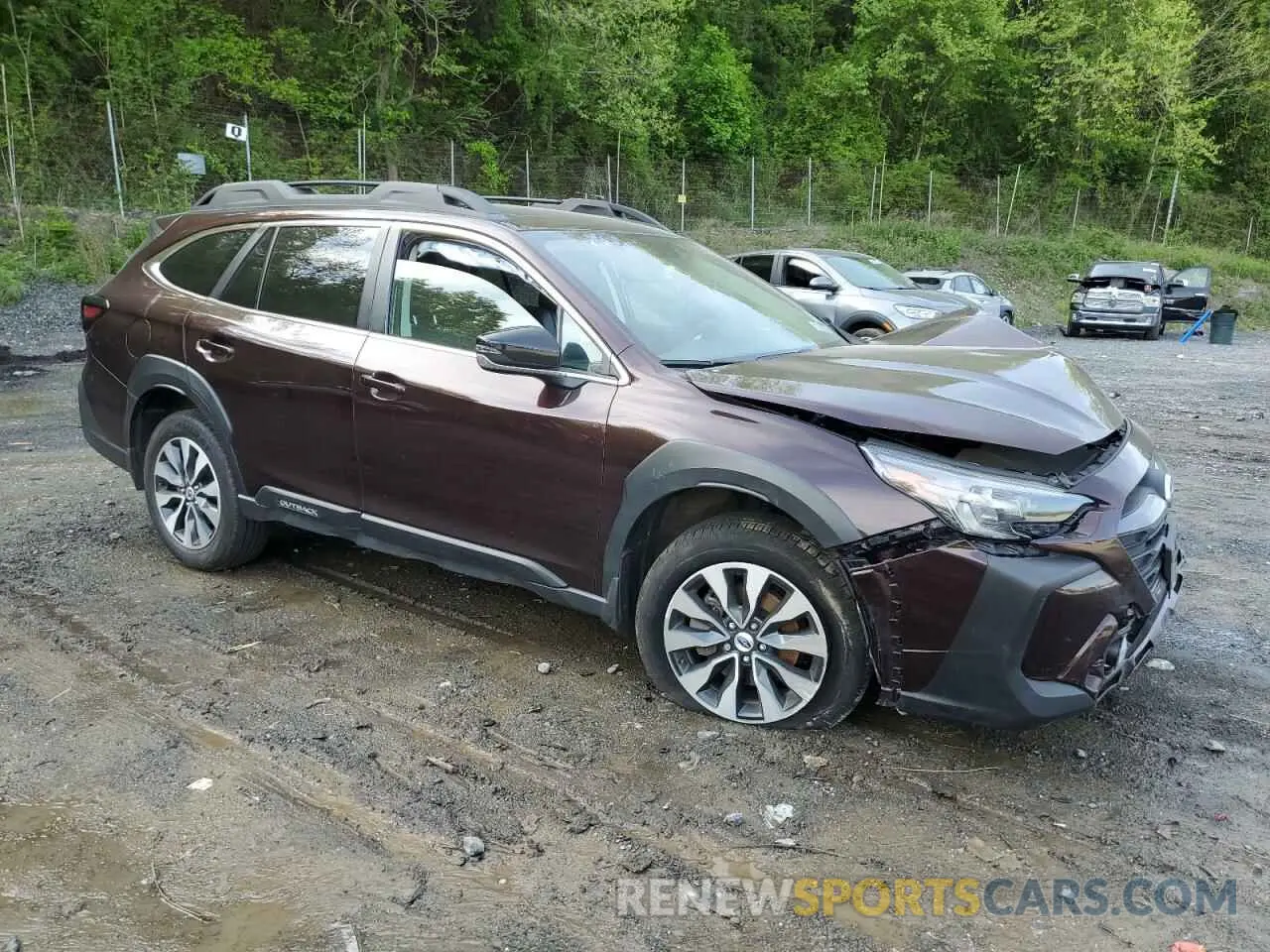 4 fotografías del automóvil dañado 4S4BTANC0R3121224 SUBARU OUTBACK 2024