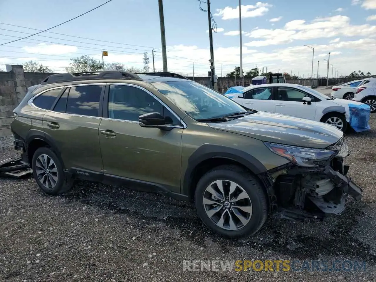 4 fotografías del automóvil dañado 4S4BTANC0R3301450 SUBARU OUTBACK 2024