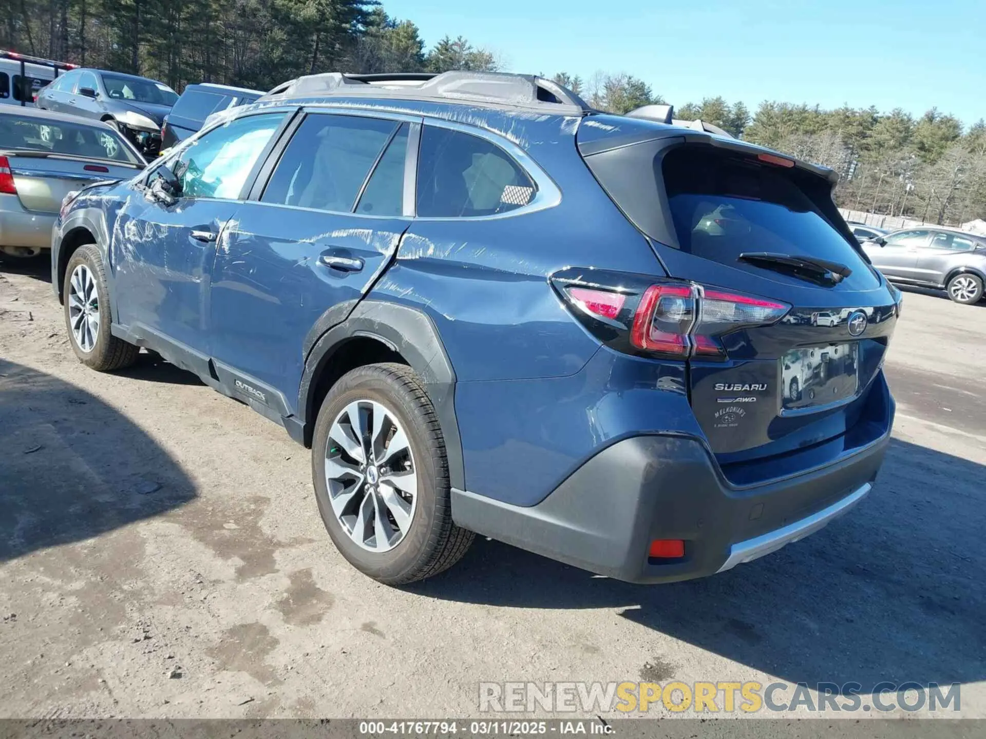 3 fotografías del automóvil dañado 4S4BTANC2R3253725 SUBARU OUTBACK 2024