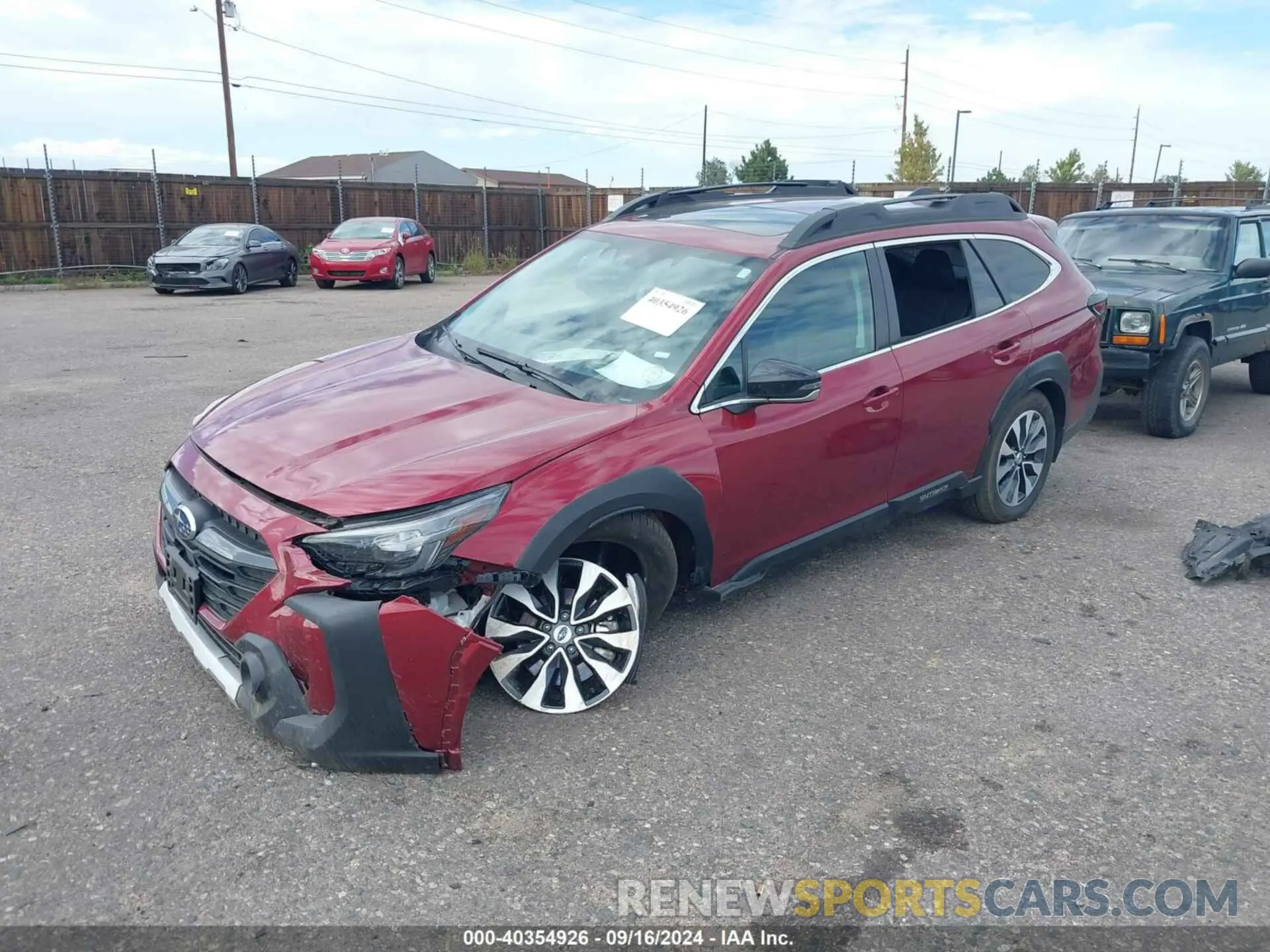 2 fotografías del automóvil dañado 4S4BTANC8R3111136 SUBARU OUTBACK 2024