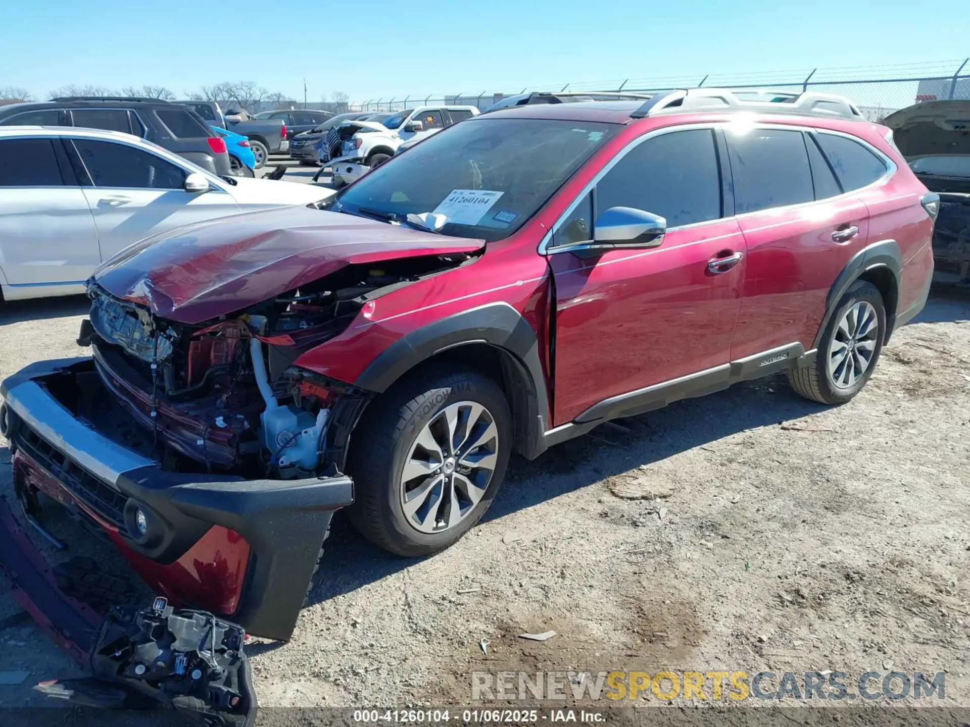 2 fotografías del automóvil dañado 4S4BTAPC5R3175938 SUBARU OUTBACK 2024
