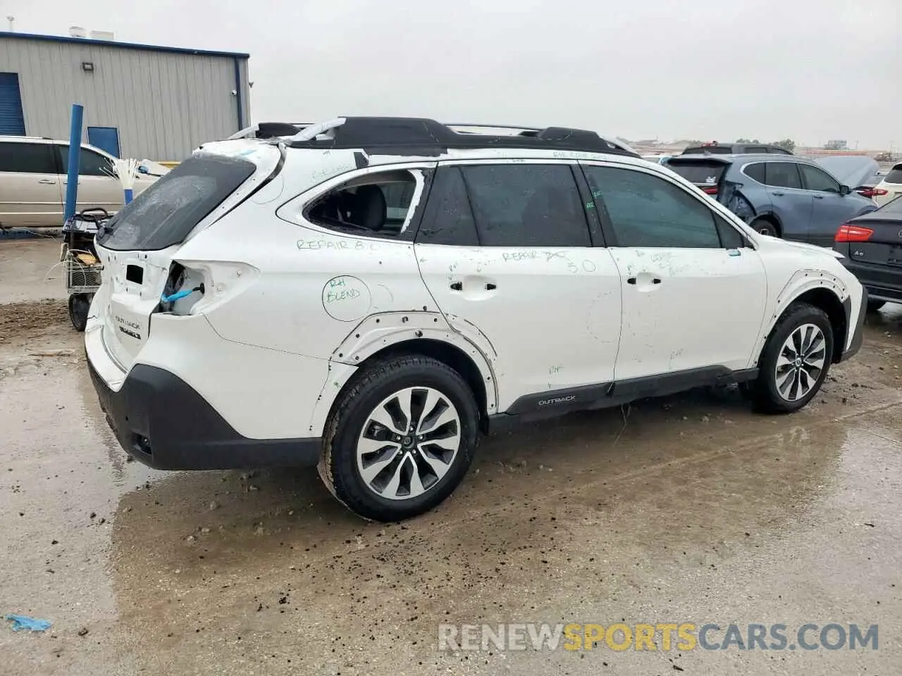 3 fotografías del automóvil dañado 4S4BTGPD5R3209467 SUBARU OUTBACK 2024