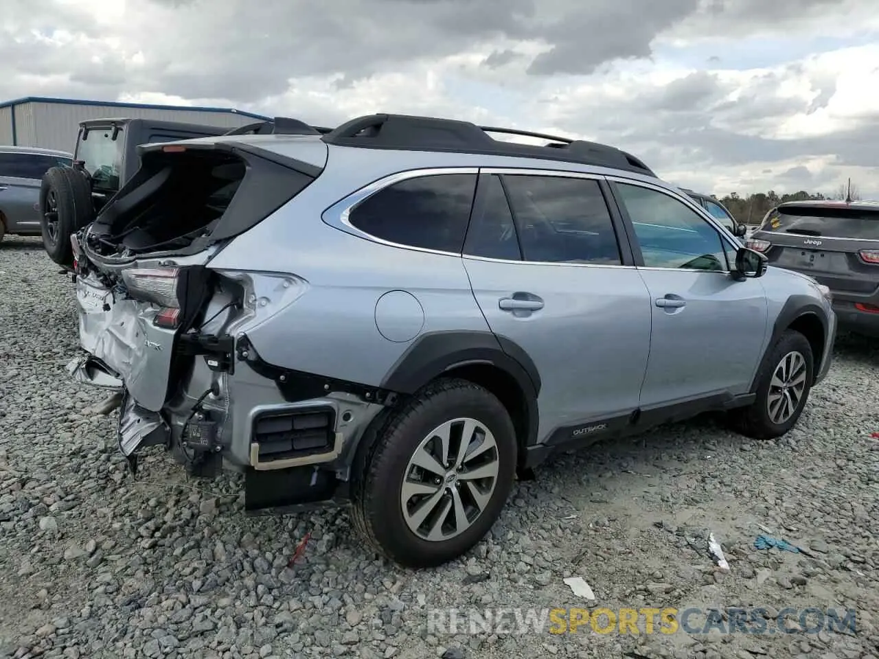3 fotografías del automóvil dañado 4S4BTAFC1S3145486 SUBARU OUTBACK 2025