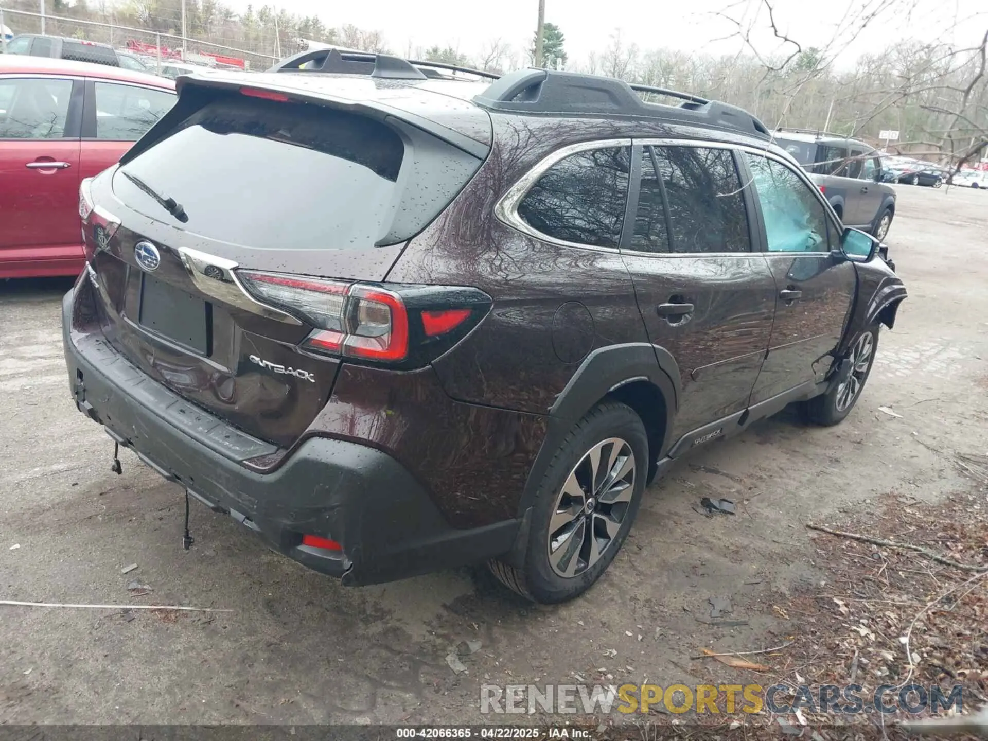 4 fotografías del automóvil dañado 4S4BTANC2S3199865 SUBARU OUTBACK 2025