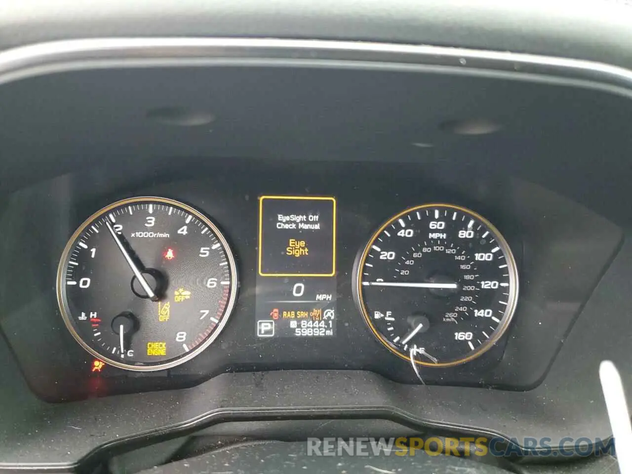 9 fotografías del automóvil dañado 4S4BTGUD1P3139211 SUBARU OUTBACK WI 2023