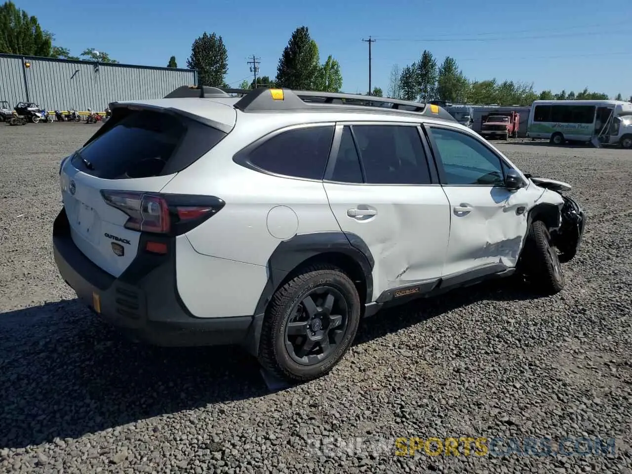 3 fotografías del automóvil dañado 4S4BTGUD6R3255992 SUBARU OUTBACK WI 2024