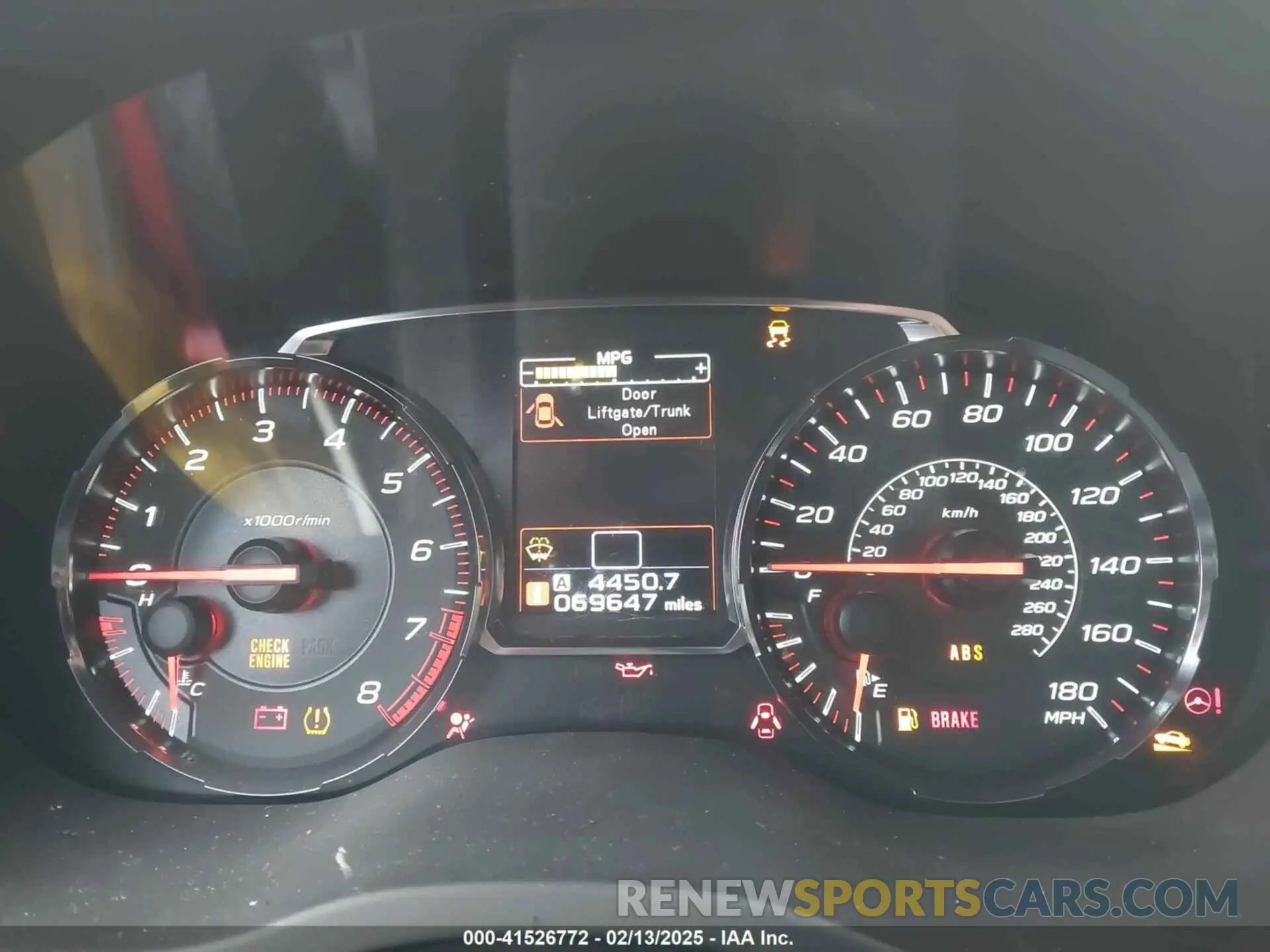 7 fotografías del automóvil dañado JF1VA1A60K9813743 SUBARU WRX 2019