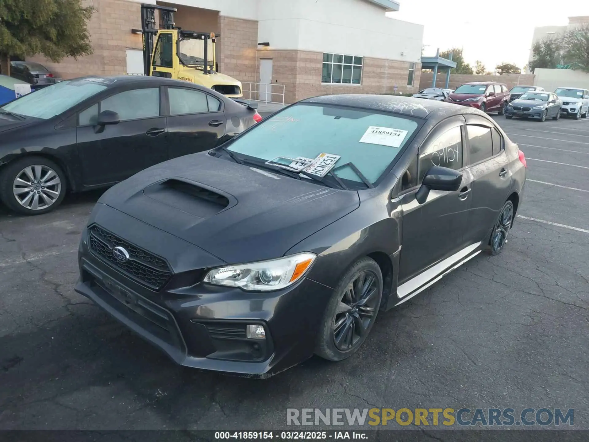 2 fotografías del automóvil dañado JF1VA1A61K9809412 SUBARU WRX 2019