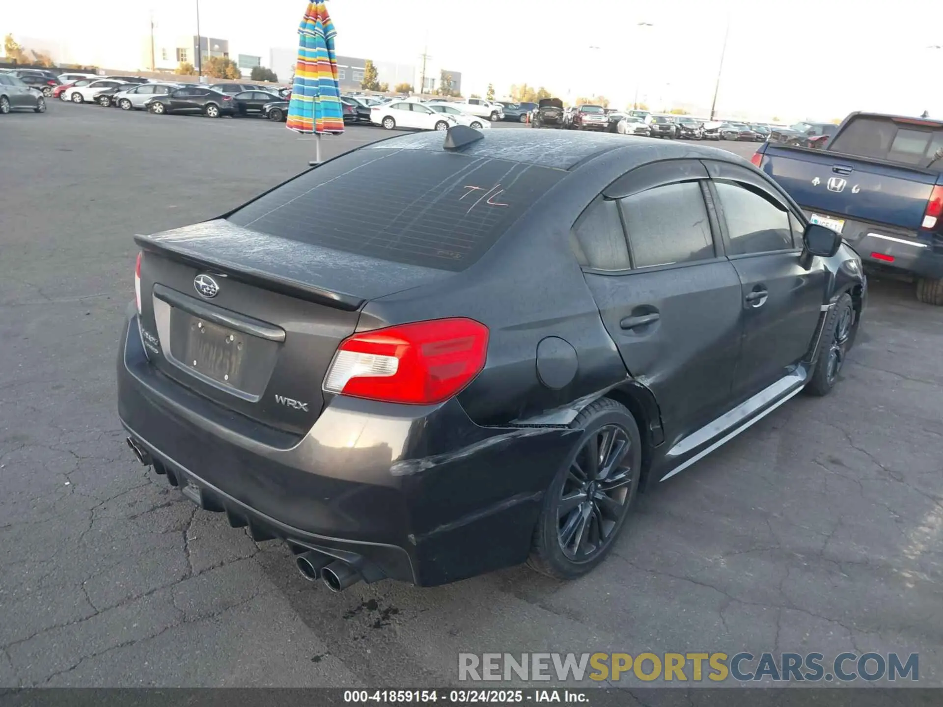 4 fotografías del automóvil dañado JF1VA1A61K9809412 SUBARU WRX 2019