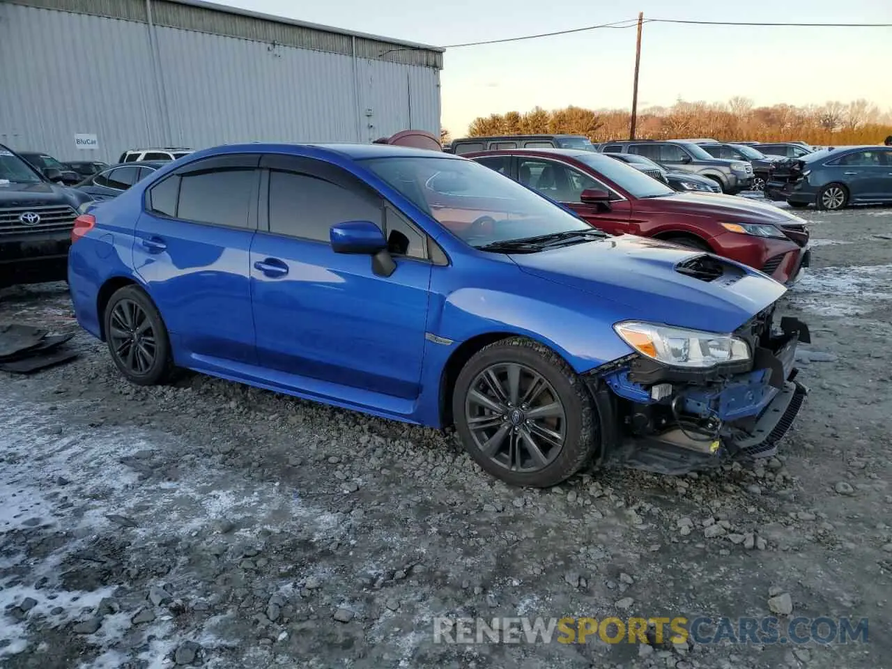 4 fotografías del automóvil dañado JF1VA1A68K9814994 SUBARU WRX 2019