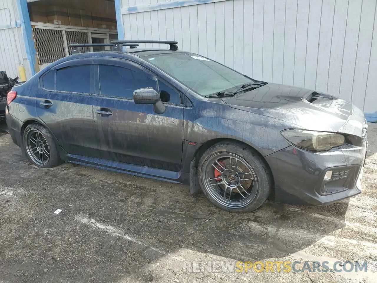 4 fotografías del automóvil dañado JF1VA1B66K9810571 SUBARU WRX 2019