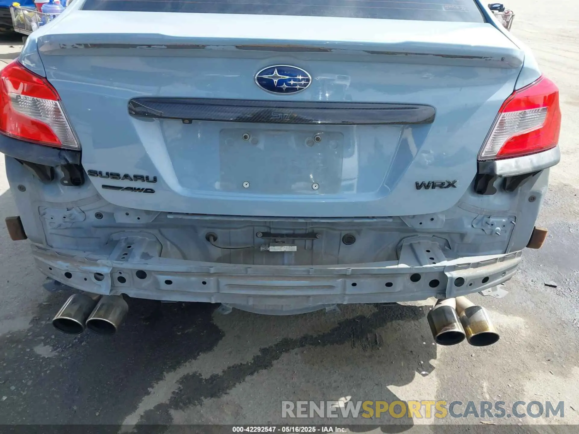 21 fotografías del automóvil dañado JF1VA1B69K9808359 SUBARU WRX 2019