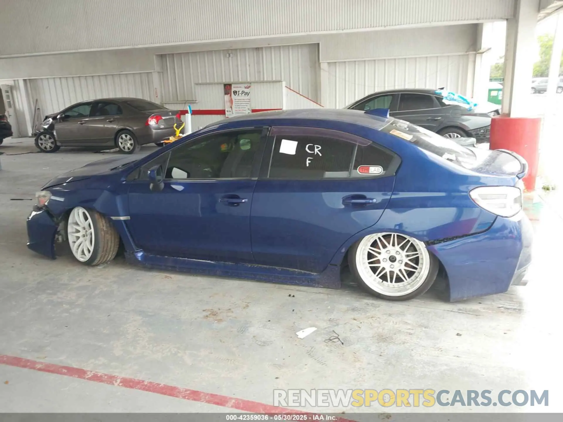 14 fotografías del automóvil dañado JF1VA1C65K9800502 SUBARU WRX 2019