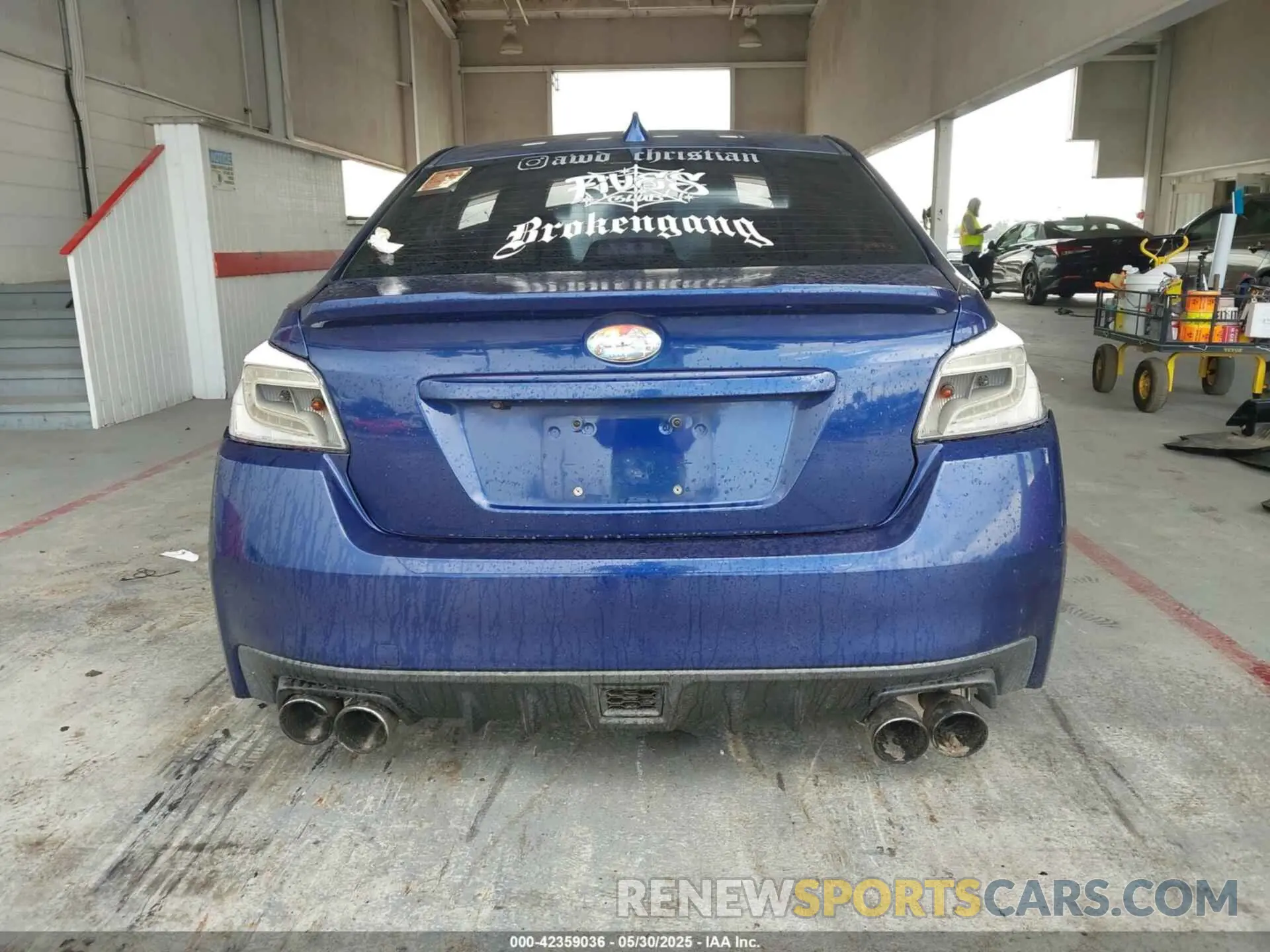 16 fotografías del automóvil dañado JF1VA1C65K9800502 SUBARU WRX 2019