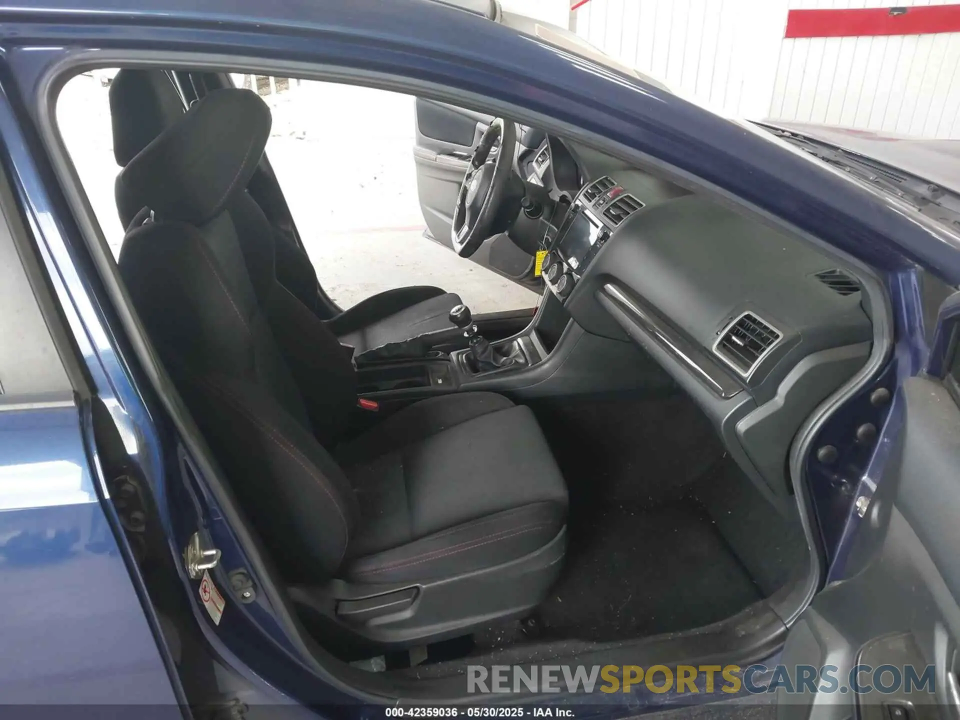 5 fotografías del automóvil dañado JF1VA1C65K9800502 SUBARU WRX 2019