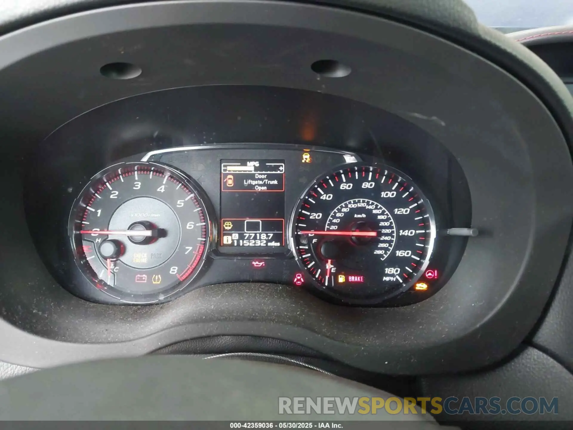 7 fotografías del automóvil dañado JF1VA1C65K9800502 SUBARU WRX 2019