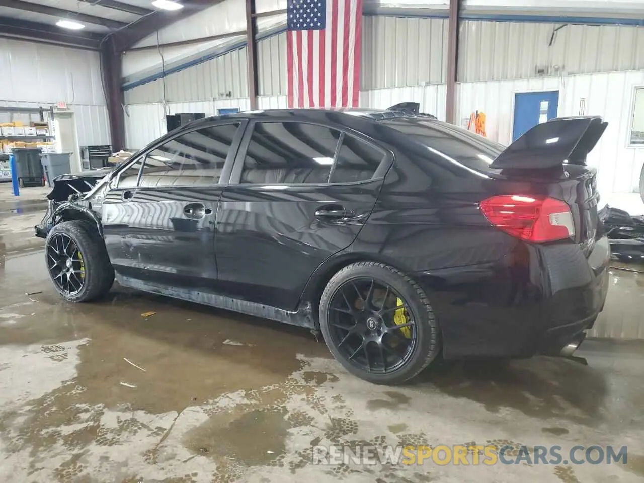 2 fotografías del automóvil dañado JF1VA2R61K9830030 SUBARU WRX 2019
