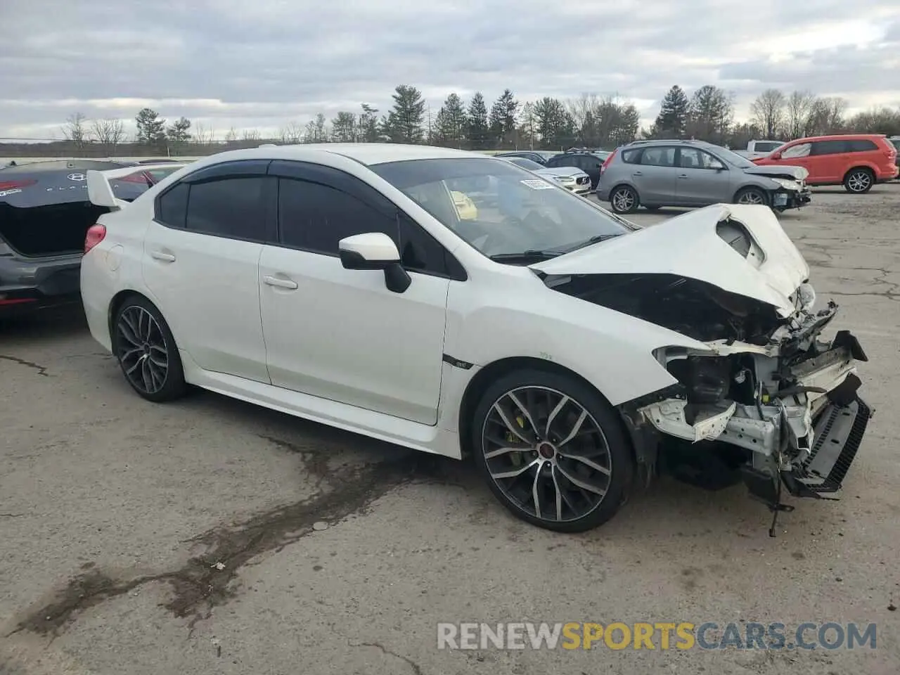 4 fotografías del automóvil dañado JF1VA2R64K9822438 SUBARU WRX 2019