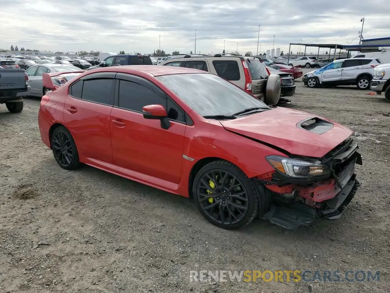 4 fotografías del automóvil dañado JF1VA2R65K9830600 SUBARU WRX 2019