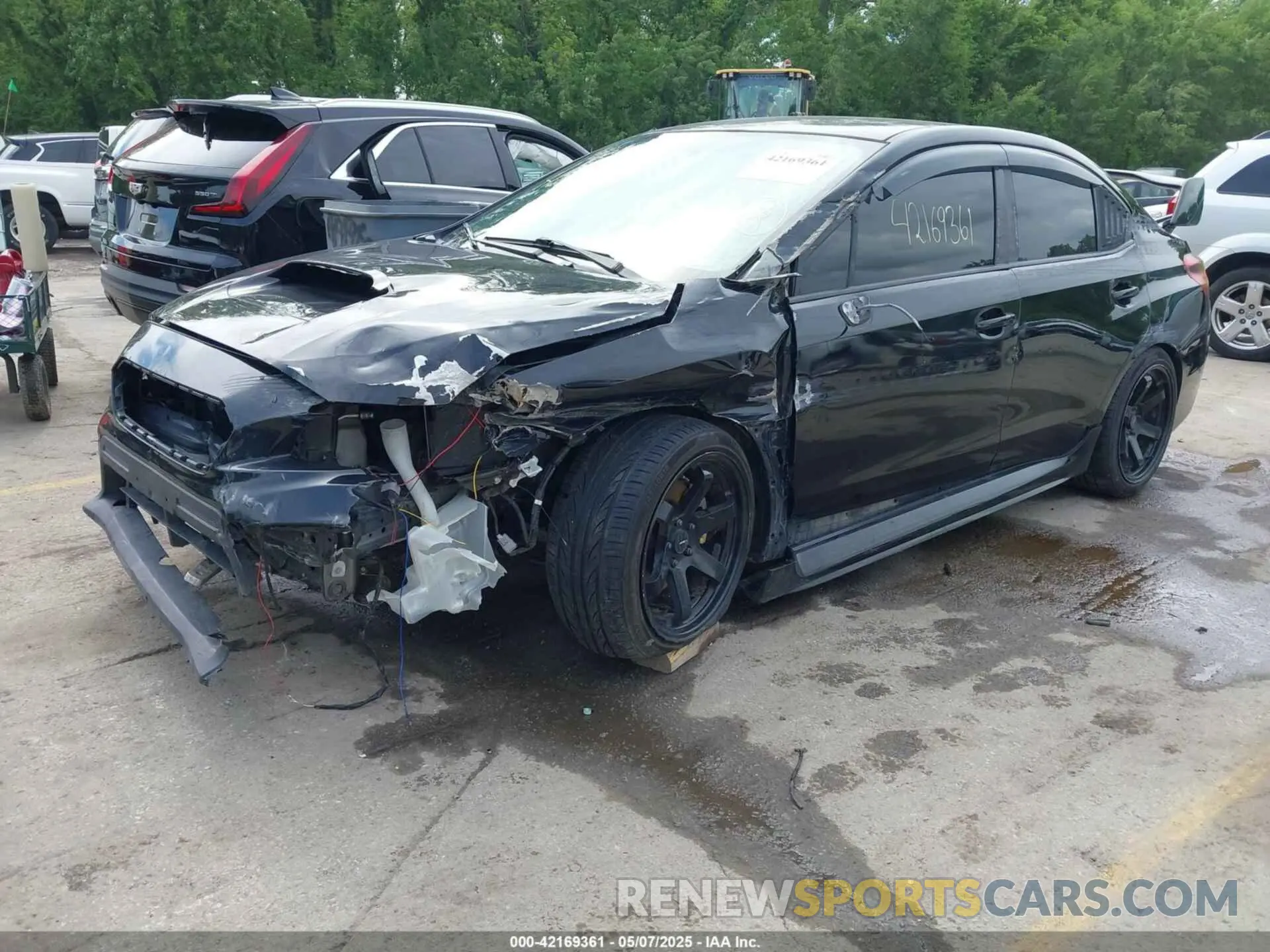 2 fotografías del automóvil dañado JF1VA1A61L9804034 SUBARU WRX 2020