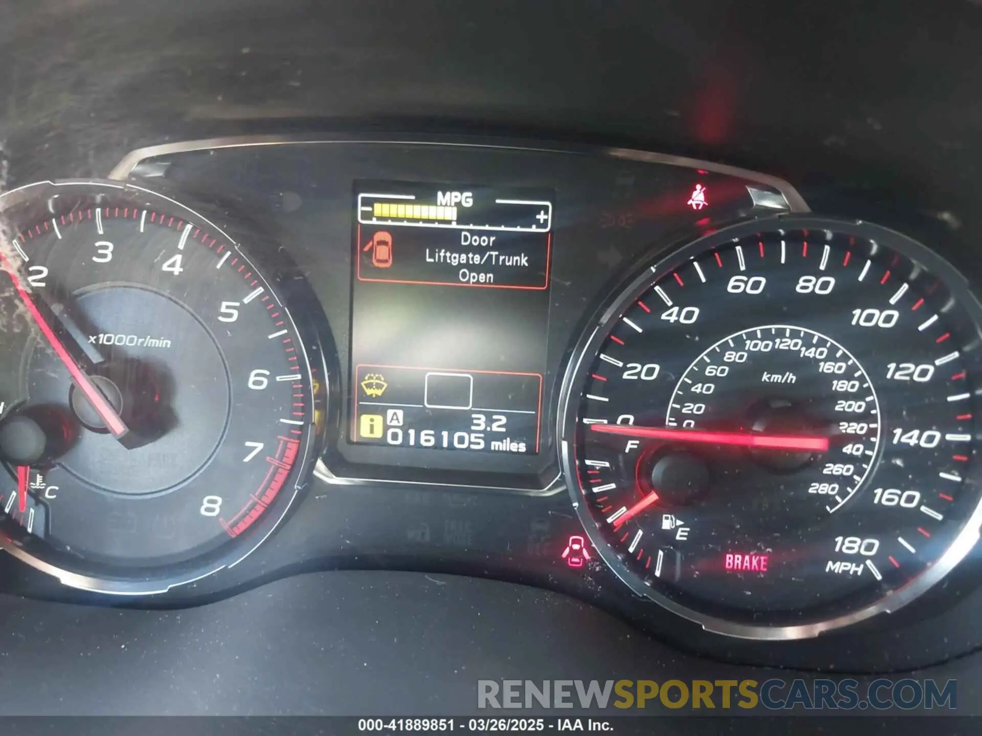 16 fotografías del automóvil dañado JF1VA1A61L9829130 SUBARU WRX 2020