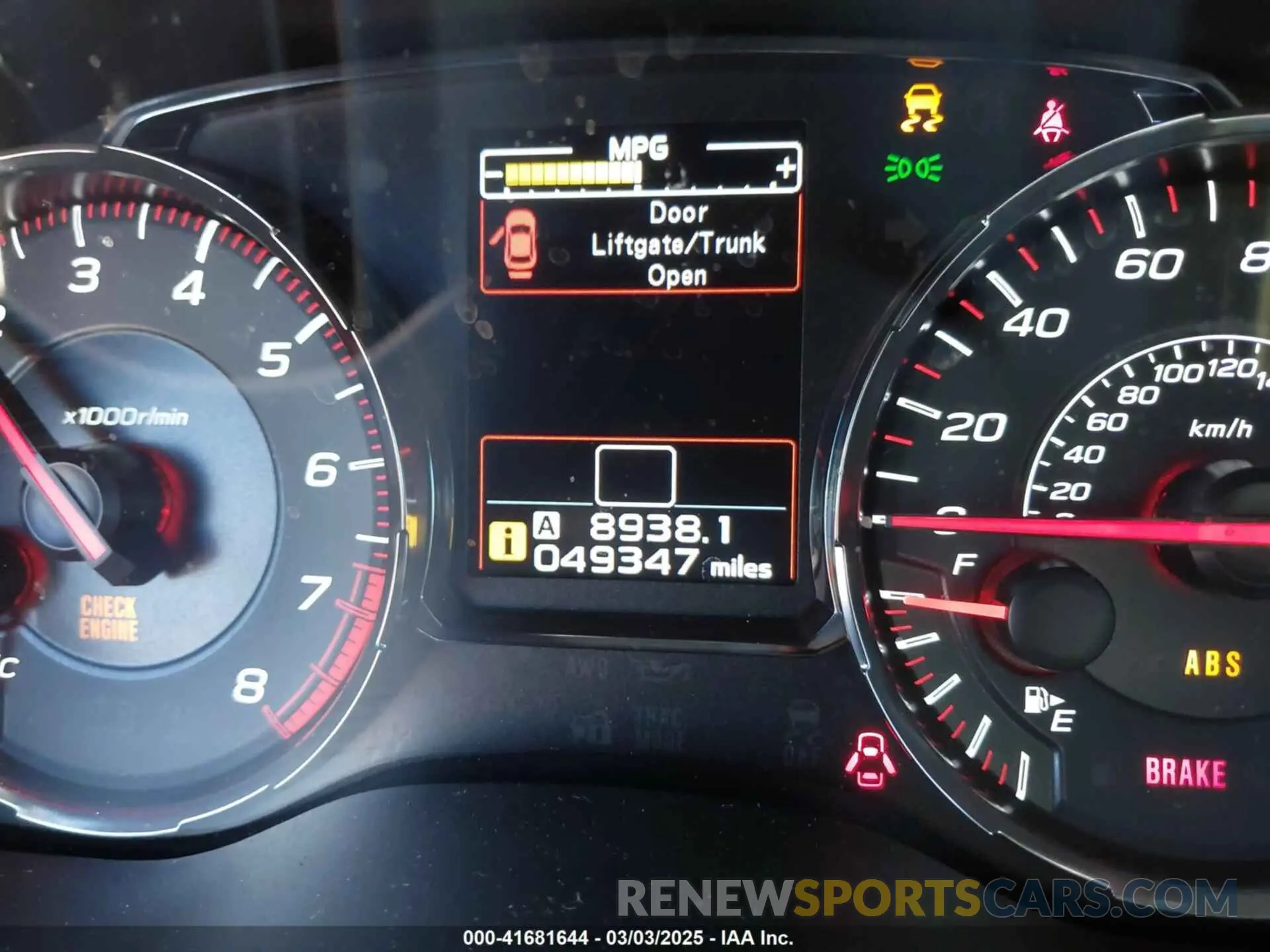 15 fotografías del automóvil dañado JF1VA1A62L9832523 SUBARU WRX 2020