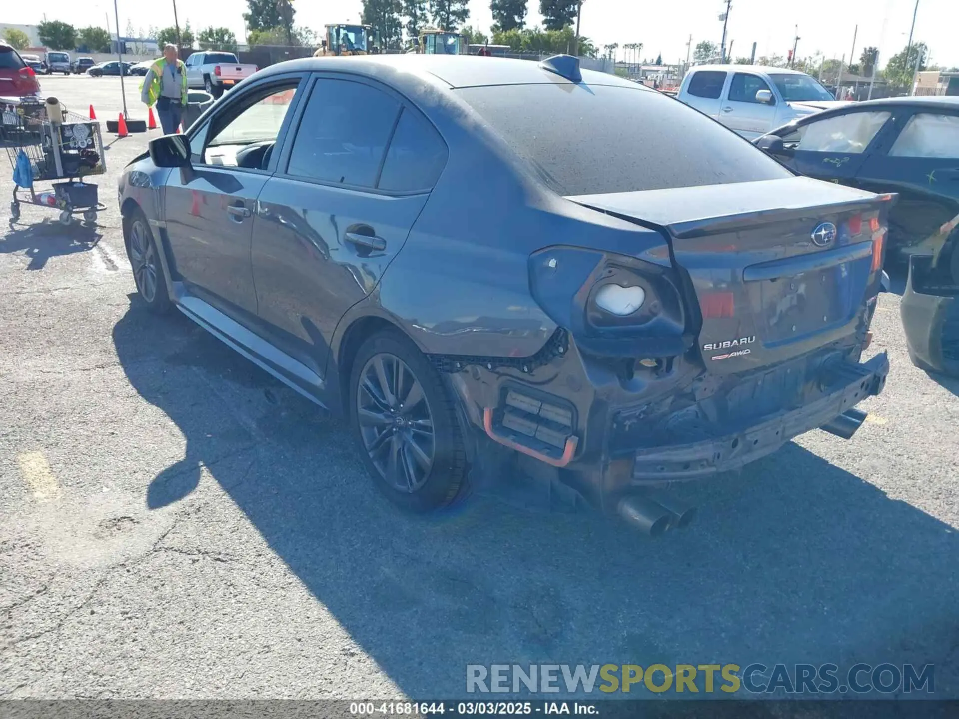 3 fotografías del automóvil dañado JF1VA1A62L9832523 SUBARU WRX 2020