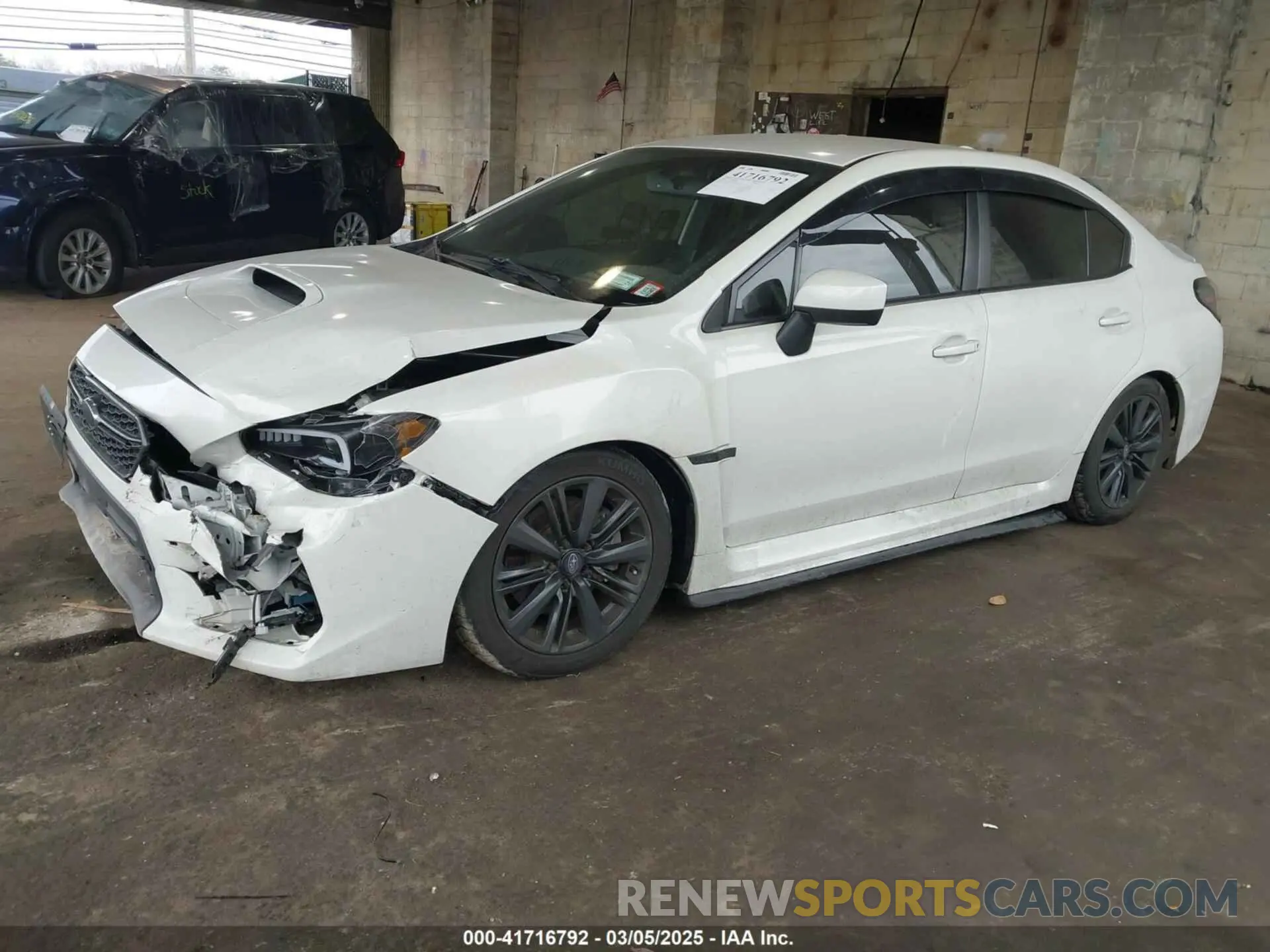 2 fotografías del automóvil dañado JF1VA1A63L9828075 SUBARU WRX 2020