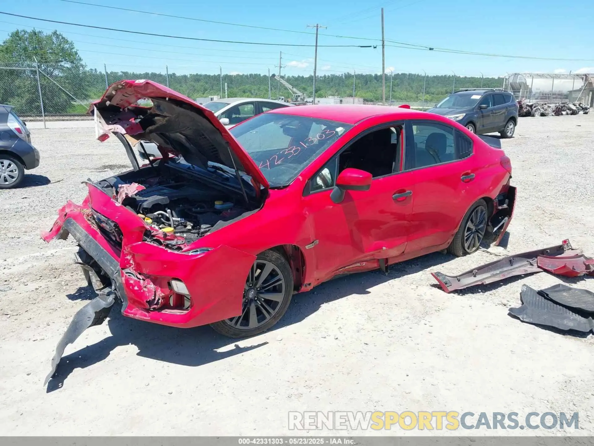 2 fotografías del automóvil dañado JF1VA1A65L9814369 SUBARU WRX 2020