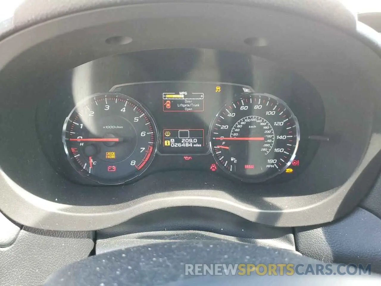 9 fotografías del automóvil dañado JF1VA1A67L9809237 SUBARU WRX 2020