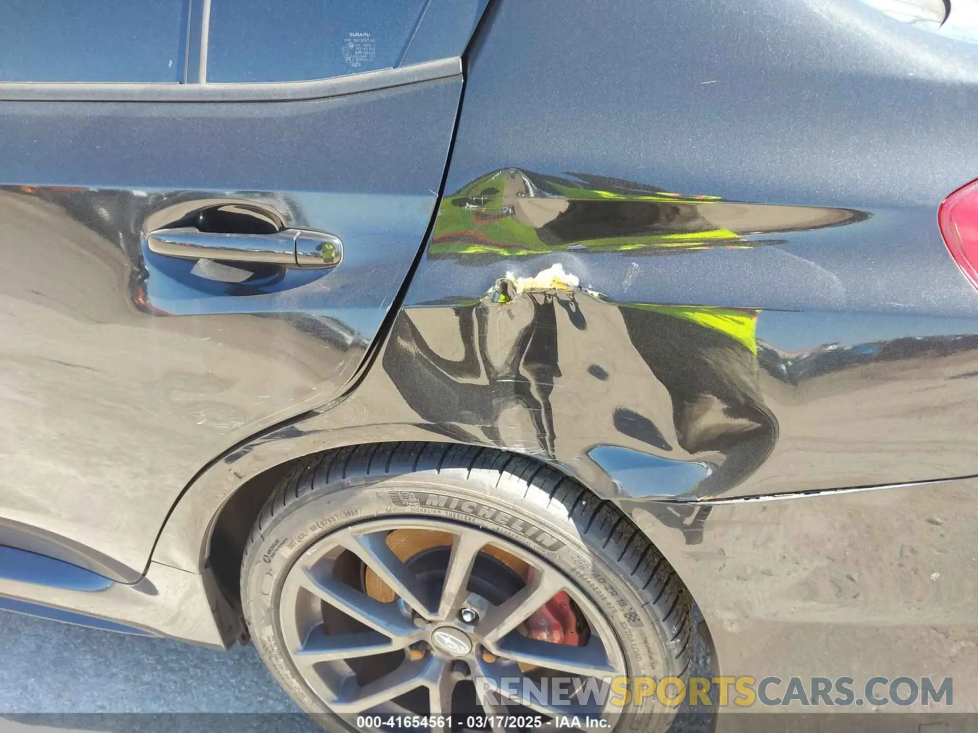 18 fotografías del automóvil dañado JF1VA1B66L9831616 SUBARU WRX 2020