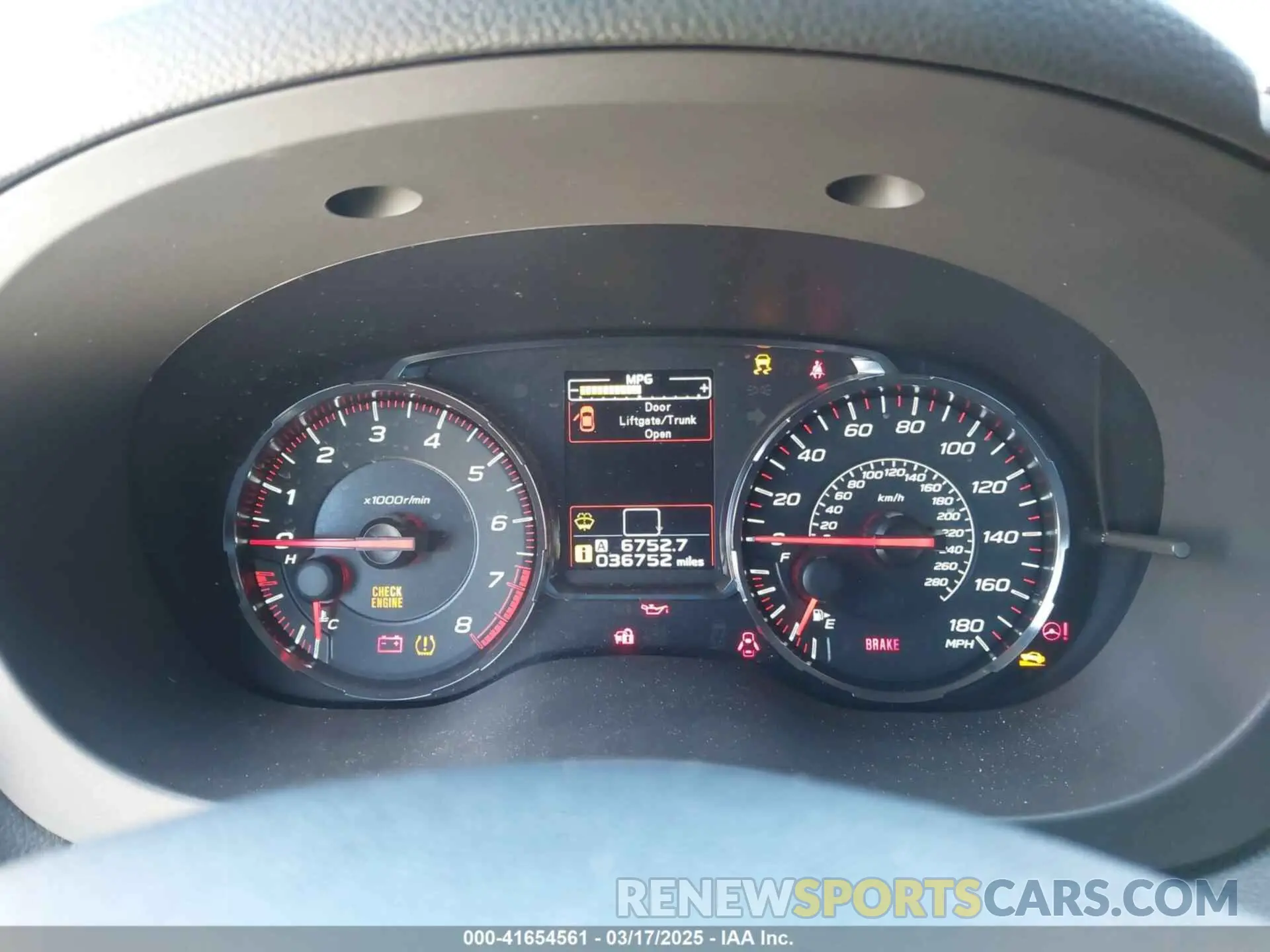 7 fotografías del automóvil dañado JF1VA1B66L9831616 SUBARU WRX 2020