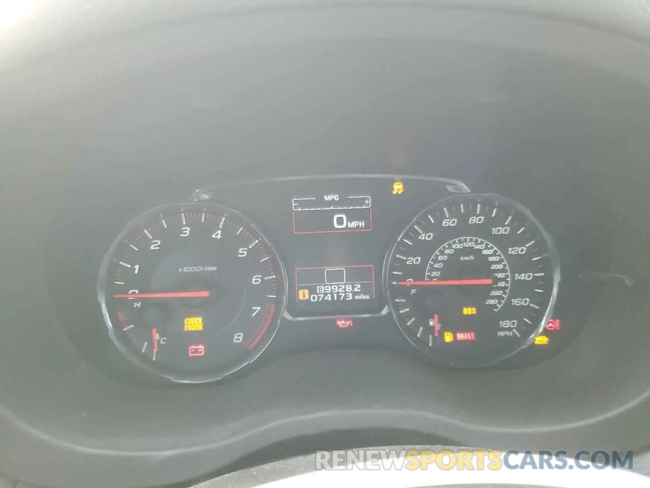 9 fotografías del automóvil dañado JF1VA1C66L9832537 SUBARU WRX 2020