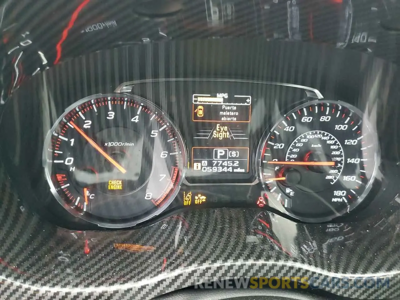 9 fotografías del automóvil dañado JF1VA1F65L8819926 SUBARU WRX 2020