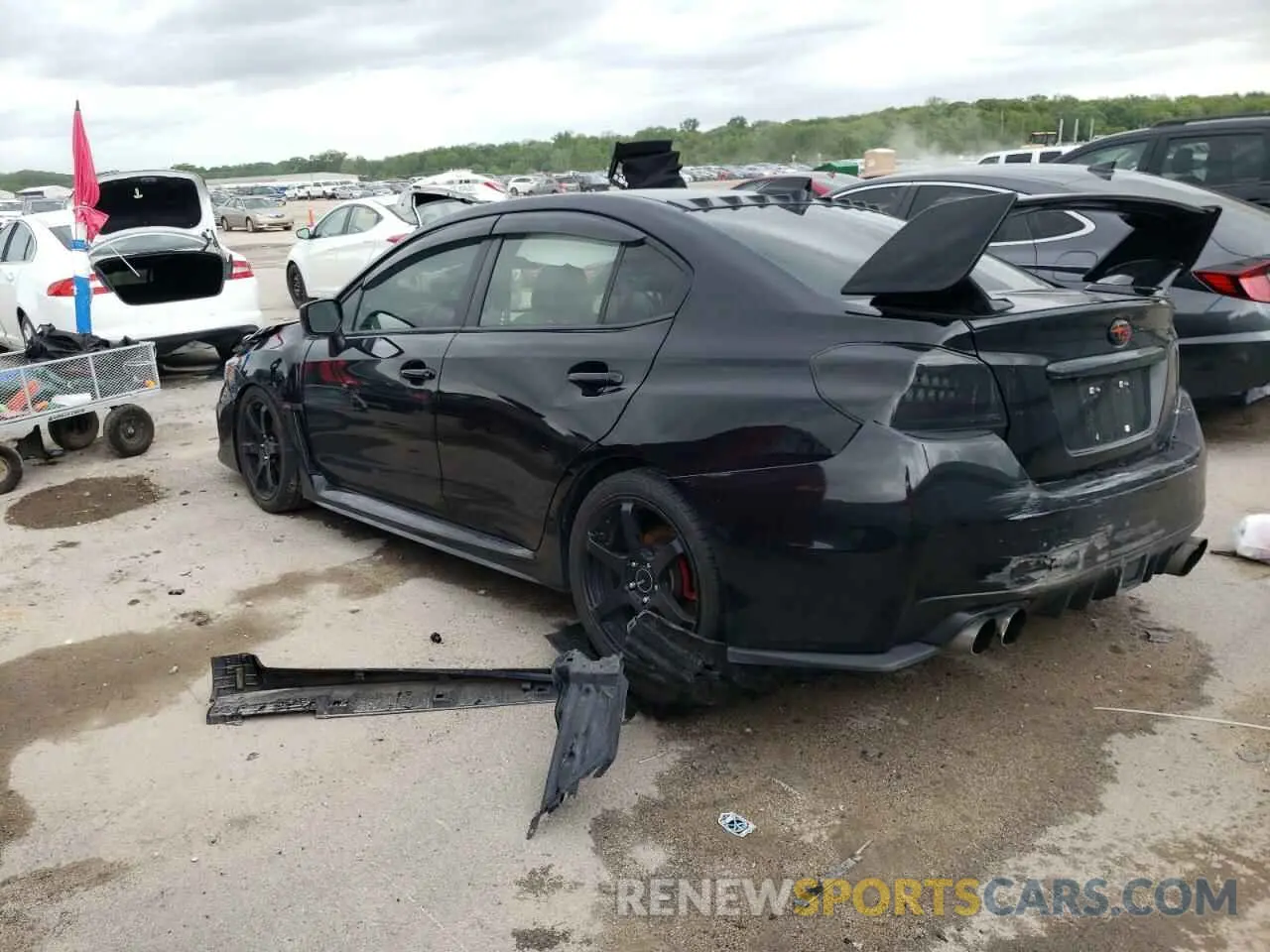 2 fotografías del automóvil dañado JF1VA1H60L9830971 SUBARU WRX 2020