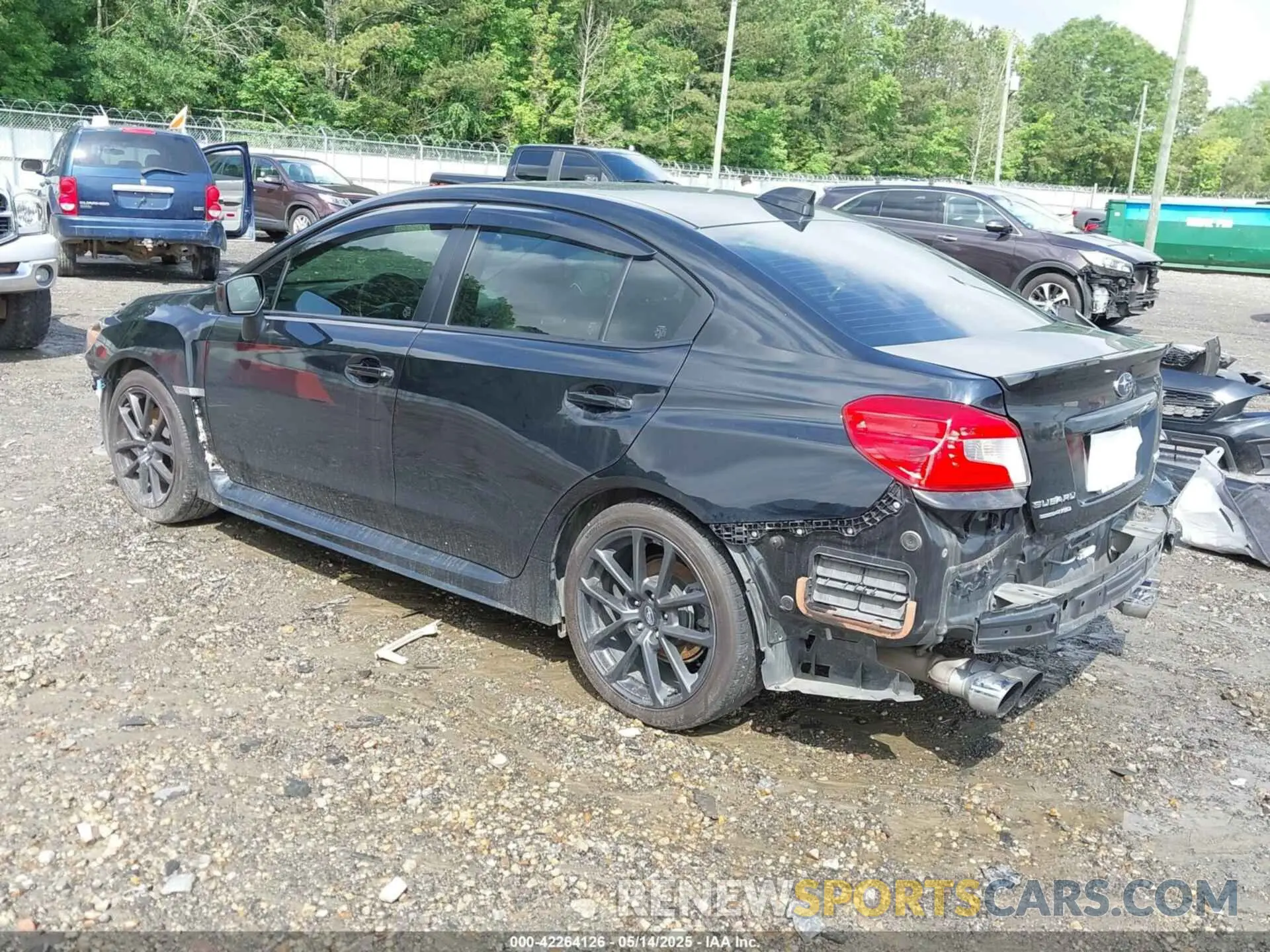 3 fotografías del automóvil dañado JF1VA1H61L9830235 SUBARU WRX 2020