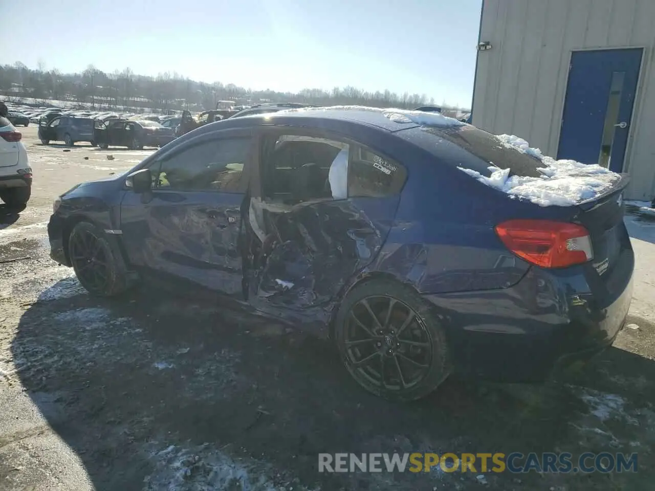 2 fotografías del automóvil dañado JF1VA1J61L9823246 SUBARU WRX 2020