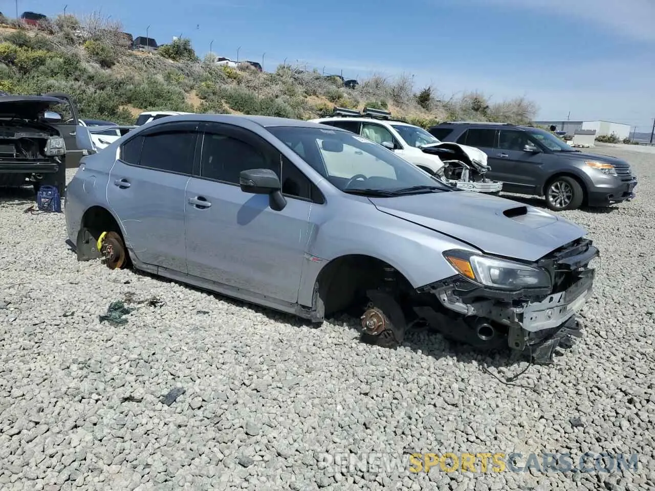 4 fotografías del automóvil dañado JF1VA2E6XL9805229 SUBARU WRX 2020