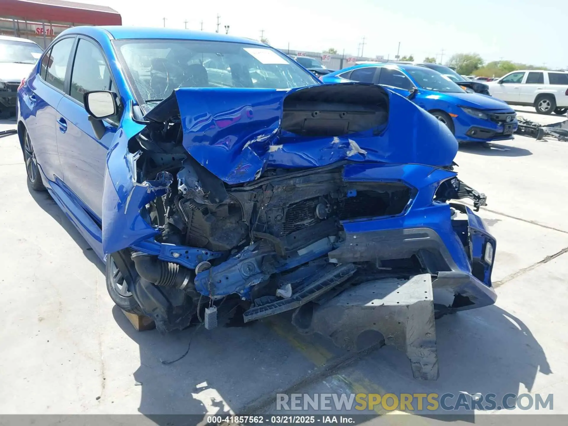 12 fotografías del automóvil dañado JF1VA1A62M9819756 SUBARU WRX 2021