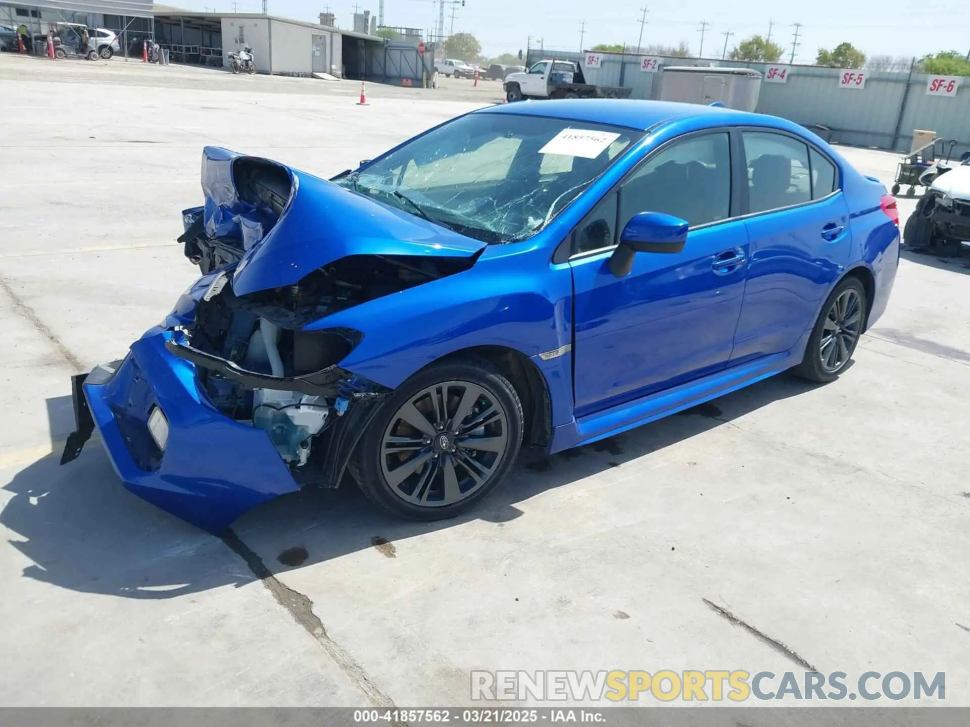 2 fotografías del automóvil dañado JF1VA1A62M9819756 SUBARU WRX 2021