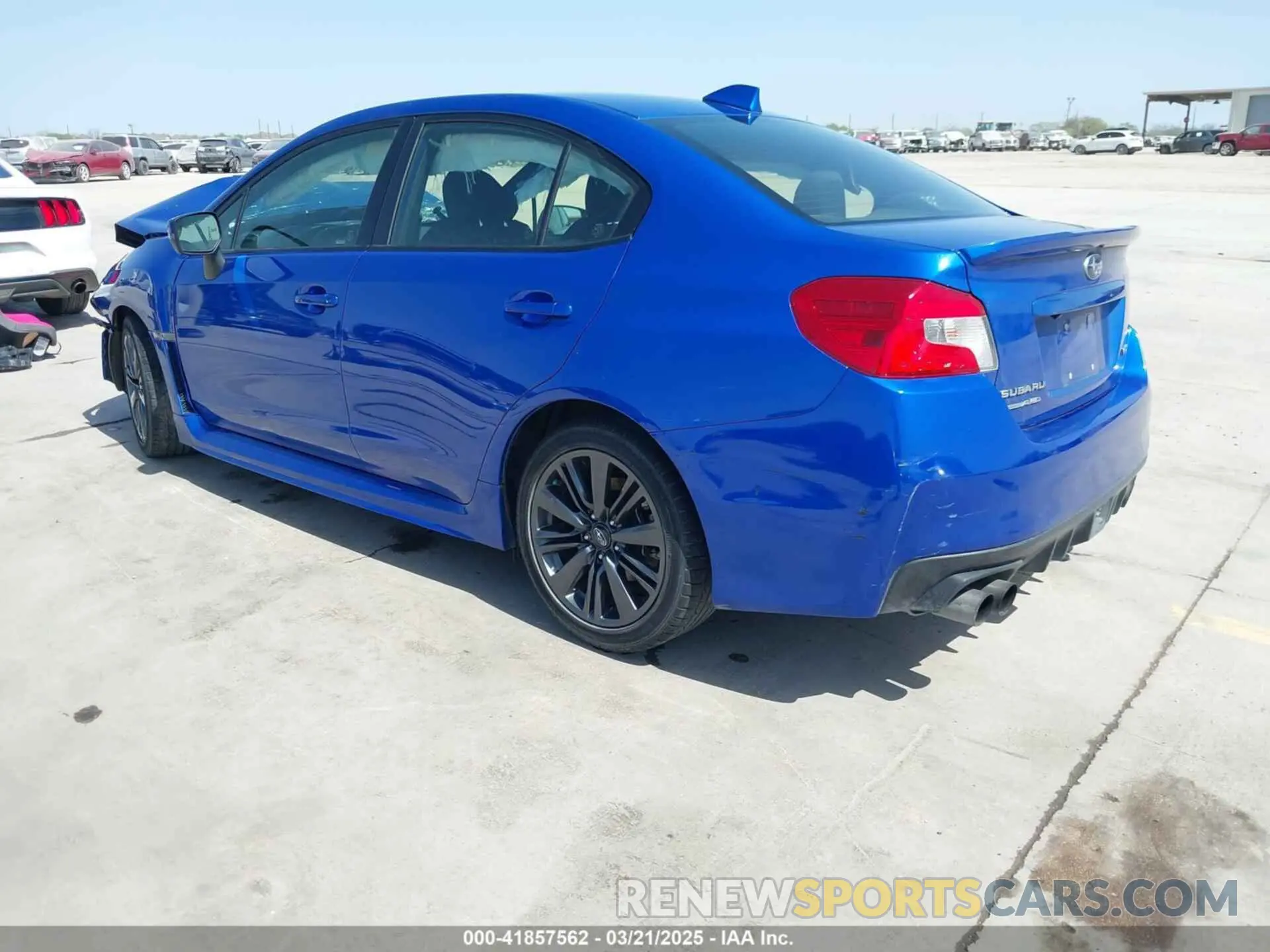 3 fotografías del automóvil dañado JF1VA1A62M9819756 SUBARU WRX 2021