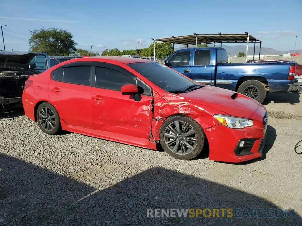 4 fotografías del automóvil dañado JF1VA1A68M9810396 SUBARU WRX 2021