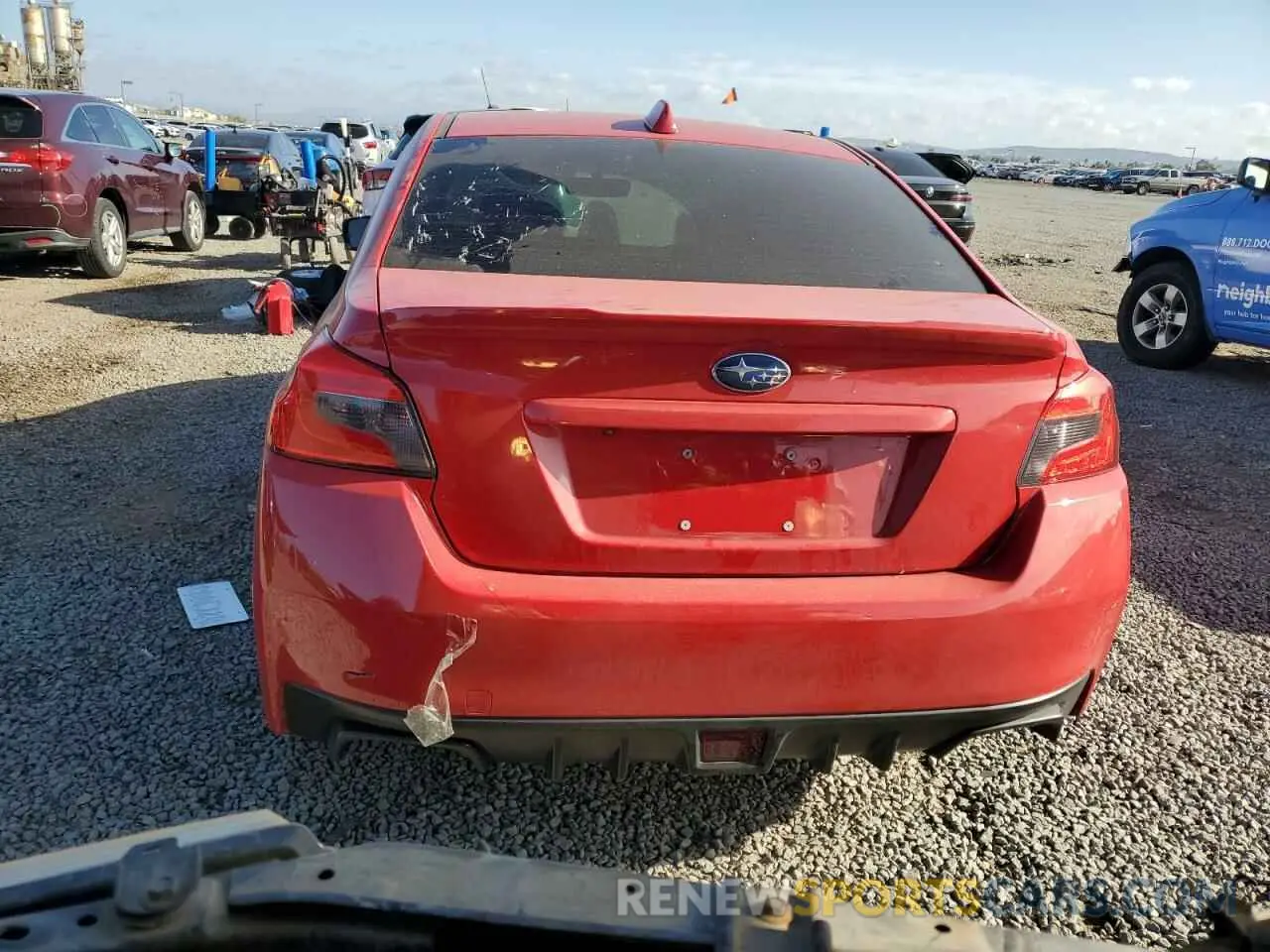 6 fotografías del automóvil dañado JF1VA1A68M9810396 SUBARU WRX 2021