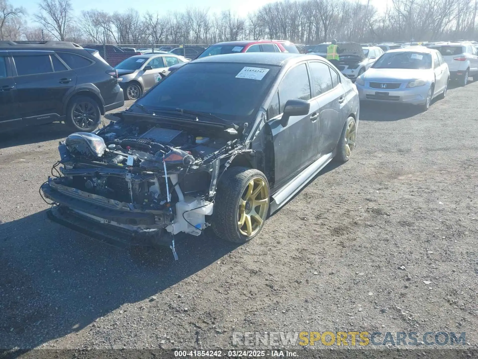 2 fotografías del automóvil dañado JF1VA1A6XM9820492 SUBARU WRX 2021