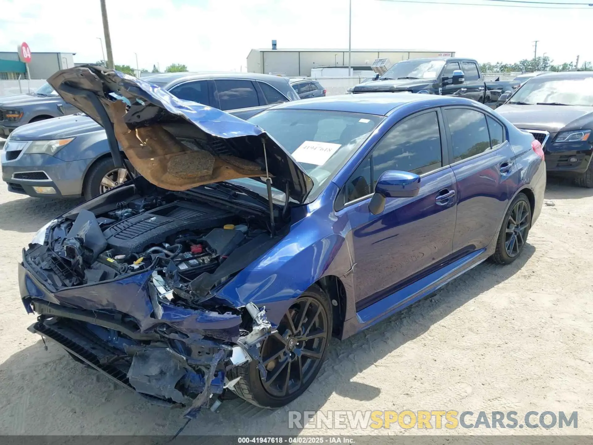 2 fotografías del automóvil dañado JF1VA1C66M9823354 SUBARU WRX 2021